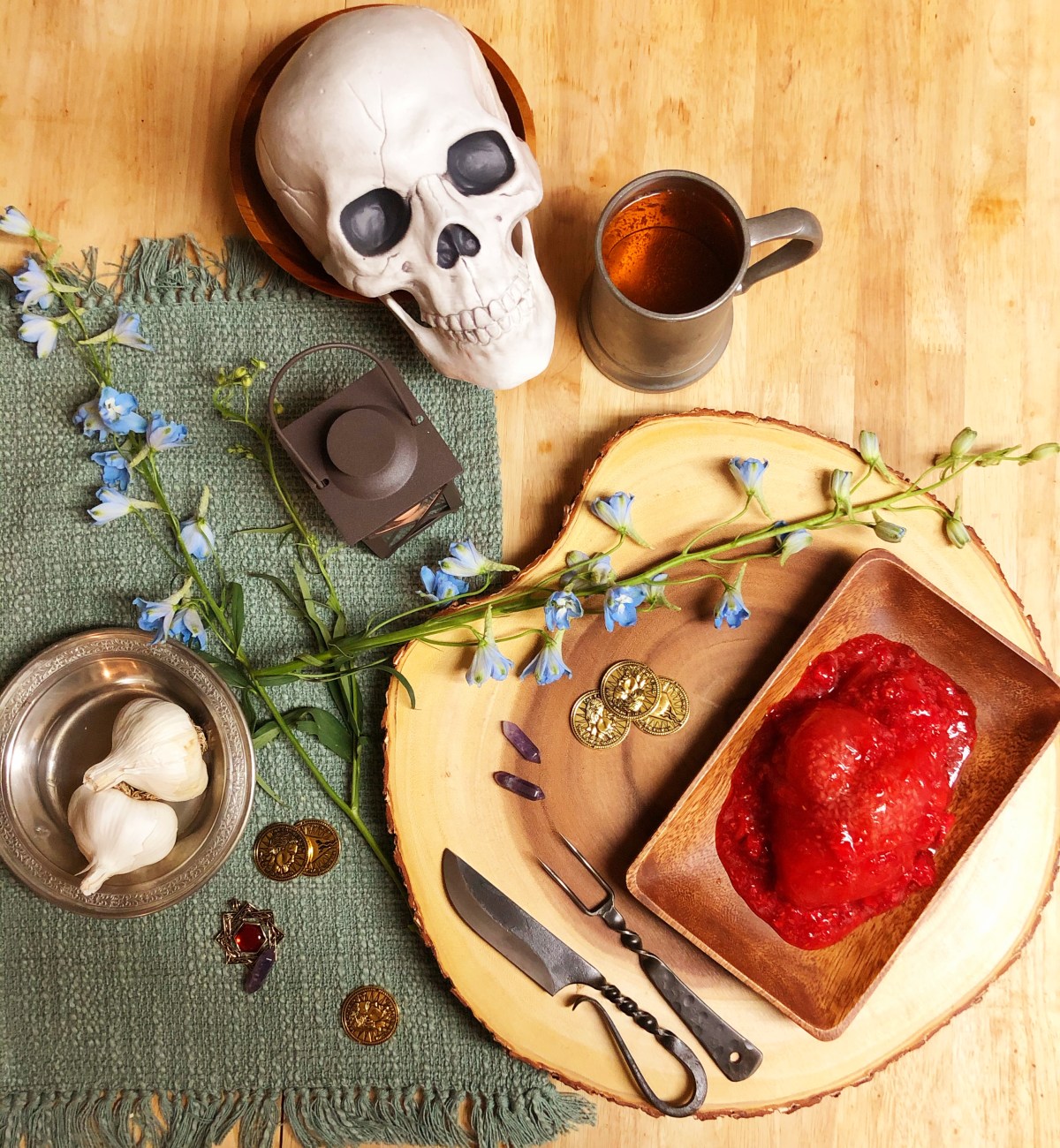 Daedra heart (Gin and Jam Tonic&nbsp;Jelly)